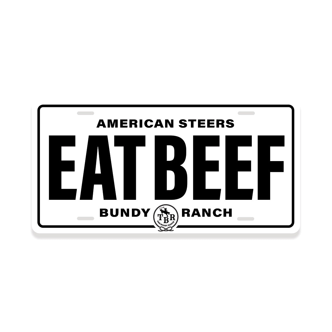 Eat Beef License Plate
